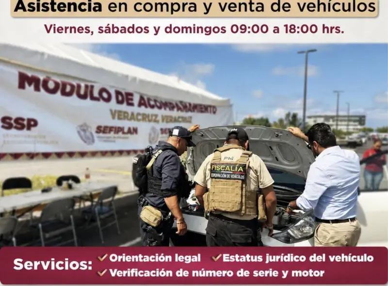Anuncia FGE Módulos Itinerantes para compra venta de vehículos