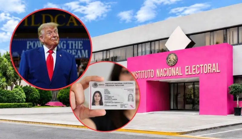 Donald Trump elogia la credencial del INE y sus 25 elementos de seguridad para cuestionar el control electoral en EEUU