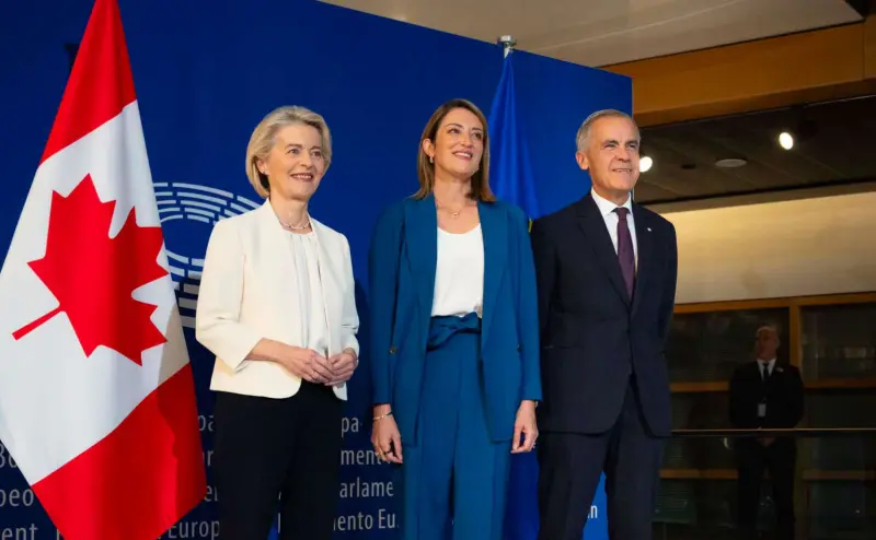¿Otra guerra comercial a la vista? Trump ve “hostil” la alianza entre la UE y Canadá