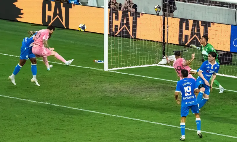 Messi celebra gol 100 con Campeones Cup