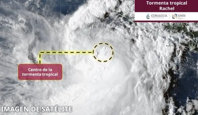 Mantiene tormenta Rachel alerta por lluvias intensas en Guerrero
