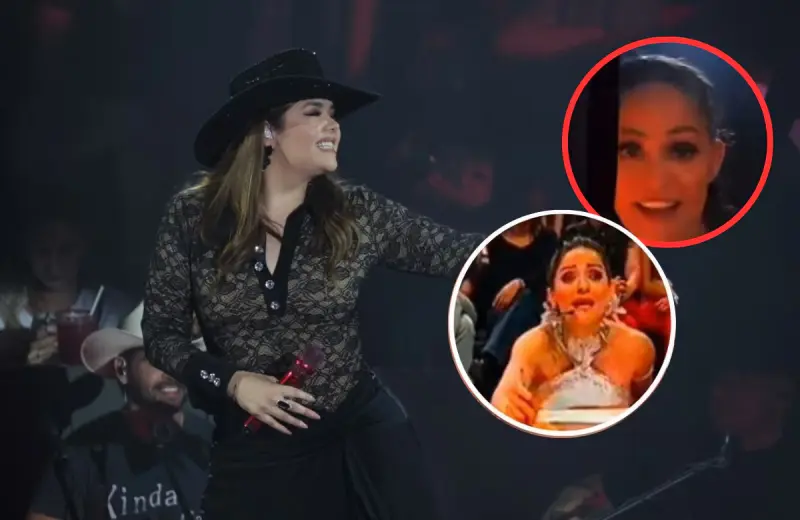 Yuridia recuerda la polémica con Lolita Cortés en La Academia con una proyección durante su histórico concierto en el Estadio GNP Seguros y hace referencia a las críticas que recibió en 2005 sobre su futuro como cantante
