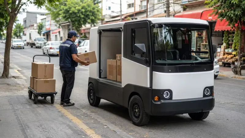 El prototipo de Olinia Carga puede transportar hasta 650 kilos y tiene una autonomía anunciada superior a 120 kilómetros; el proyecto prevé ponerlo a la venta a finales de 2027 por un precio cercano a 150 mil pesos, según el gobierno de Claudia Sheinbaum
