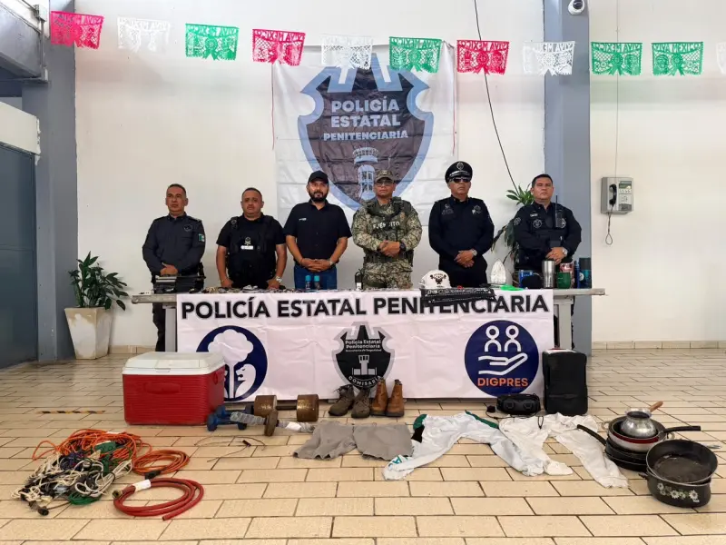 Droga y objetos prohibidos, lo asegurado en revisión en penal de Vallarta