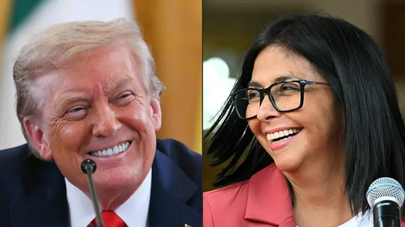 Trump y Delcy Rodríguez coinciden en que Venezuela aún no está preparada para elecciones