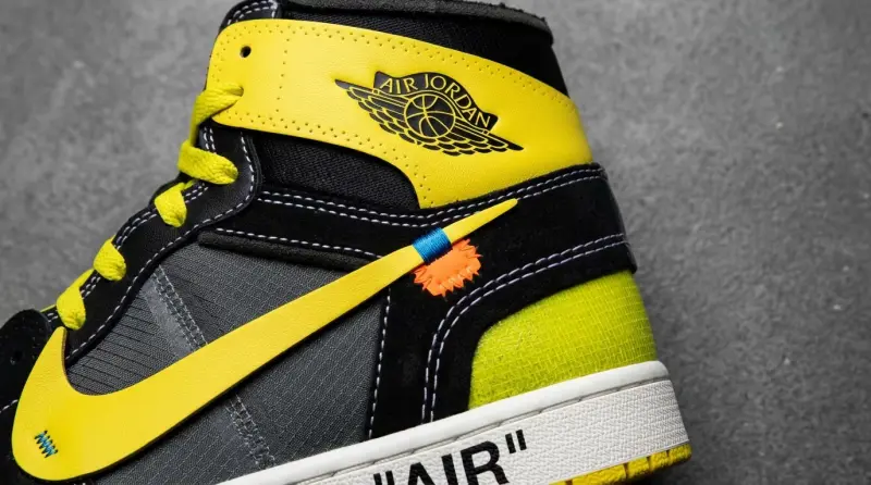 Revelan un exclusivo sample de Off-White x Air Jordan 1 High OG “Black/Lightning” diseñado por Virgil Abloh