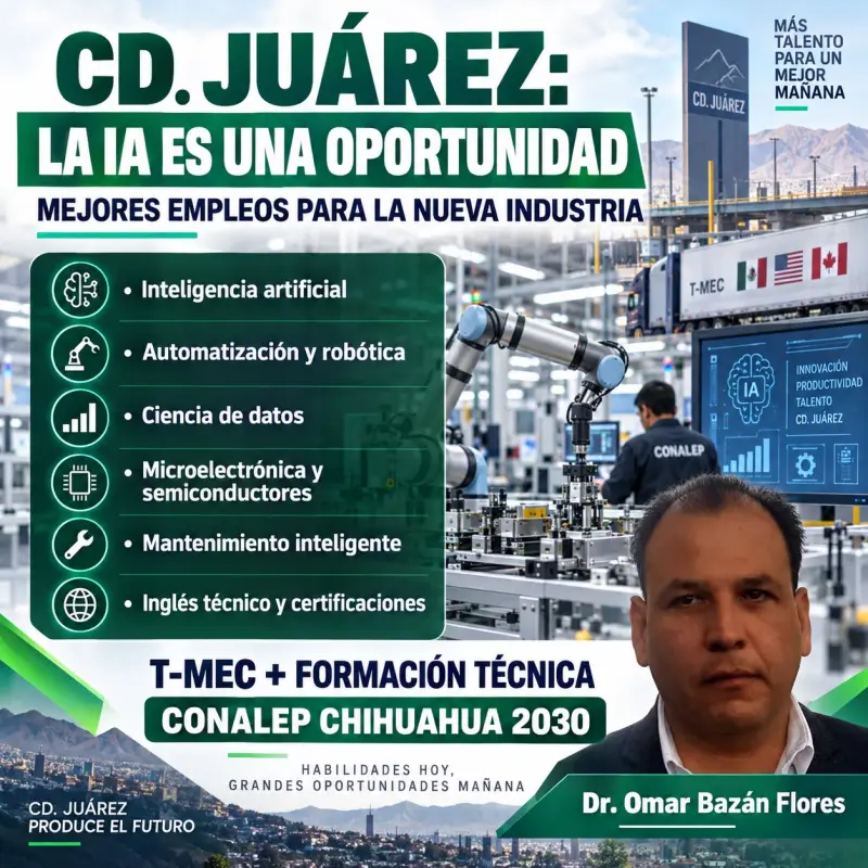Cd. Juárez ante la IA: convertir el desafío del TMEC en mejores empleos