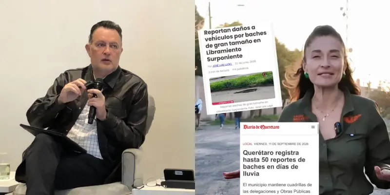 “Buena noticia” que el «peor problema» en Querétaro sean los baches y no la inseguridad, responde Kuri a Laura Ballesteros