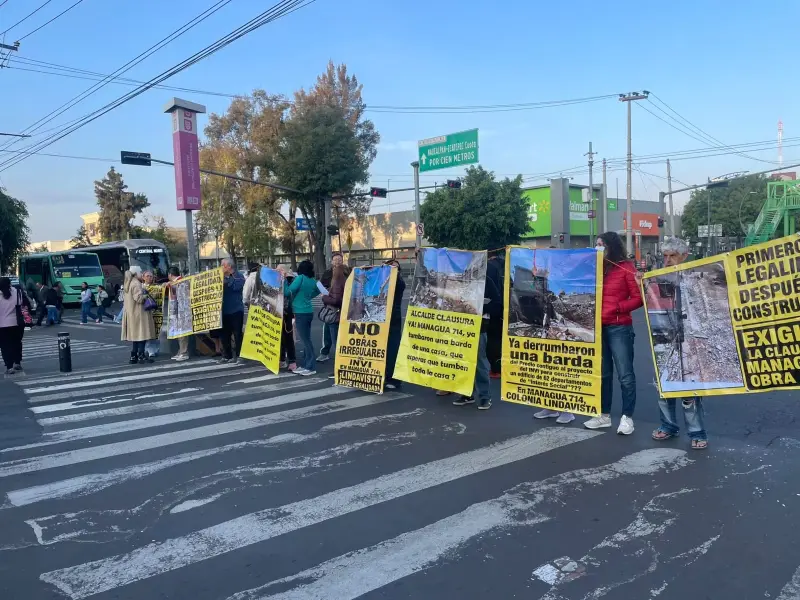 Lindavista contra obra del INVI: vecinos bloquean avenida Montevideo