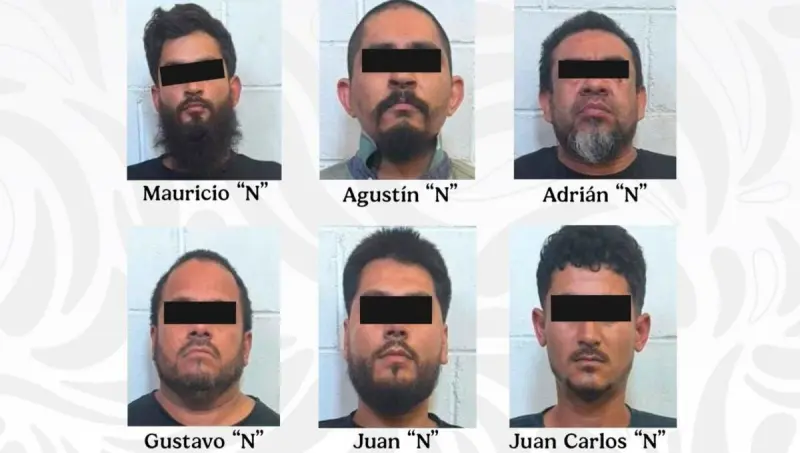 Detienen a 7 presuntos secuestradores en Sonora: Liberan a 3 víctimas y decomisan 40 armas largas