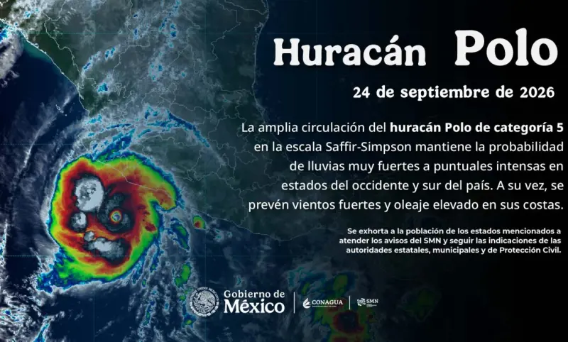 Huracán Polo mantiene amenaza sobre el Pacífico