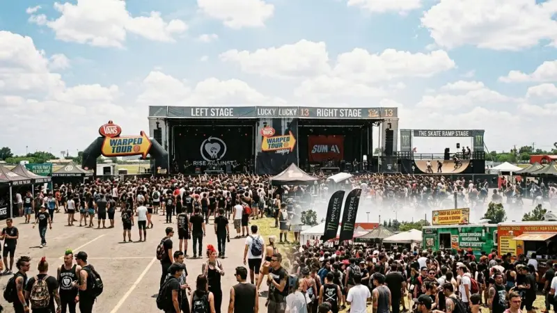 Warped Tour México 2026 revela sus horarios y así quedan los escenarios