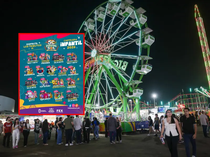 Fiestas del Sol 2026: esta es la cartelera de espectáculos infantiles