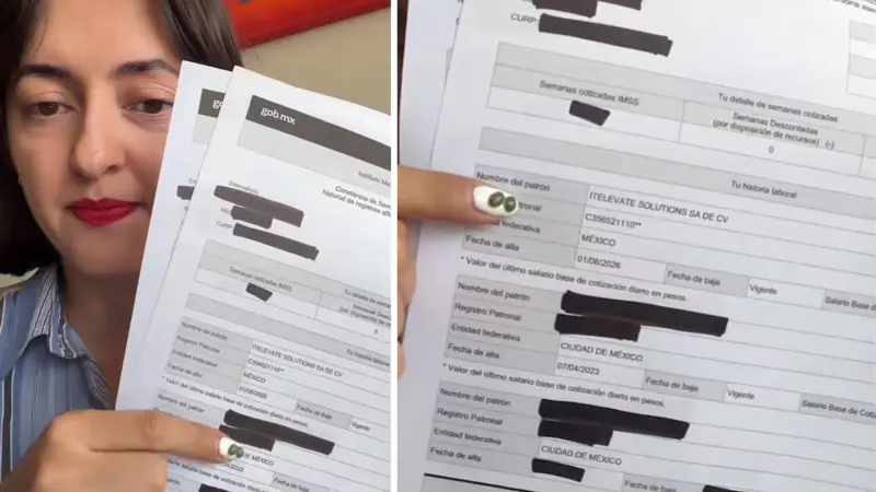 Una creadora de contenido pide revisar el historial del IMSS después de detectar que su hermana fue registrada como trabajadora de una empresa vinculada a DiDi México sin reconocer ninguna relación laboral