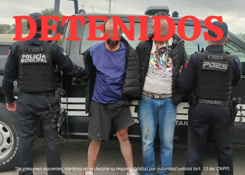 Frustran presunto robo a transportista y detienen a dos sujetos tras persecución en El Sauz, Pedro Escobedo