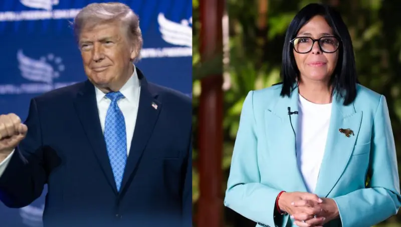 Se reúne Trump con Delcy Rodríguez a puerta cerrada en Nueva York
