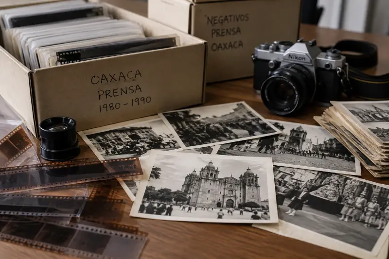 Convoca Néstor Yuri a integrar archivos fotográficos de prensa en Oaxaca