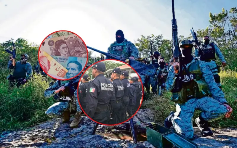 CJNG pagaba 16 mil pesos al mes a pistoleros mientras alrededor de 134 mil policías en México reciben menos de 15 mil, según datos del Inegi cruzados con registros criminales