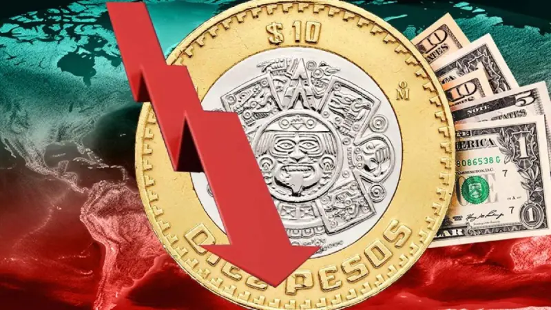 Peso mexicano se deprecia ante el dólar y cierra semana negativa