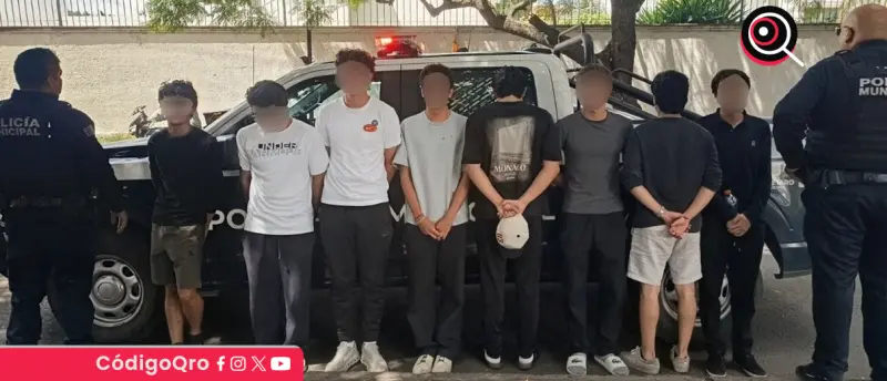 Lluvia de huevos en Querétaro termina con ocho detenidos