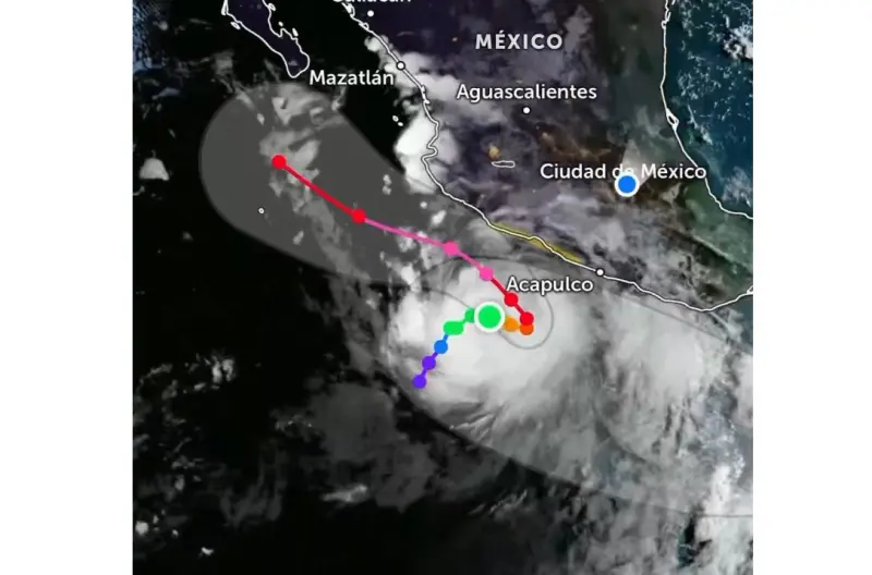 Sheinbaum alerta por huracán Polo; cierran puertos en Guerrero