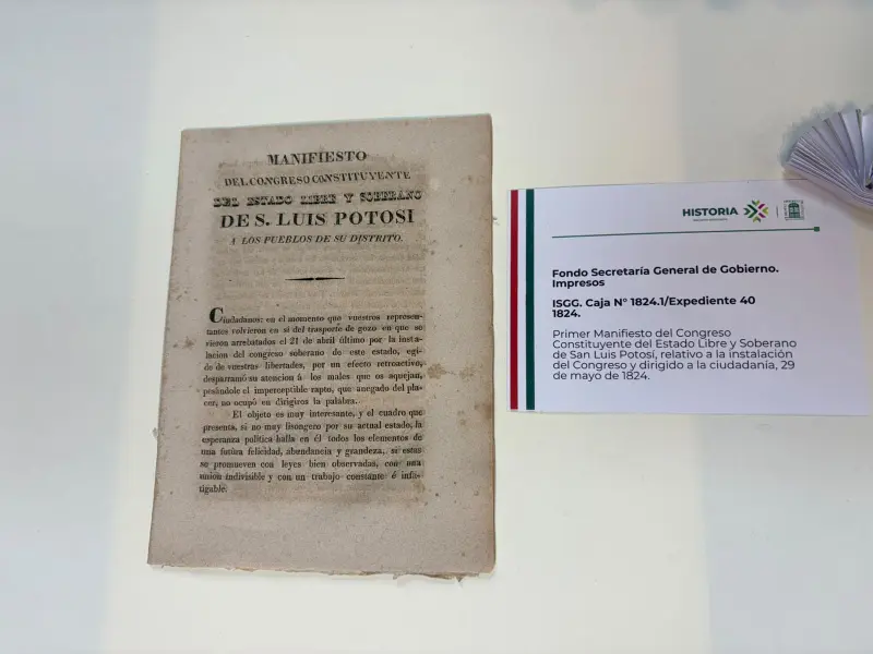 Abren al público 2 siglos de SLP en documentos legislativos originales