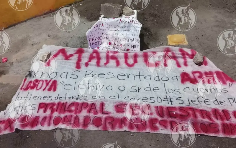 Preguntan en cartulina porqué no han presentado a “secuestrador” Armando L.
