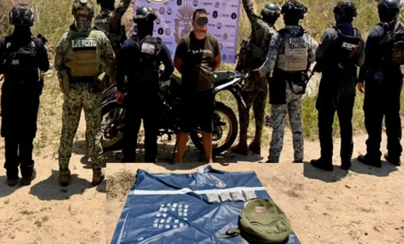 Lo detienen con 26 dosis de cristal y 4 bolsitas de marihuana en Atoyac
