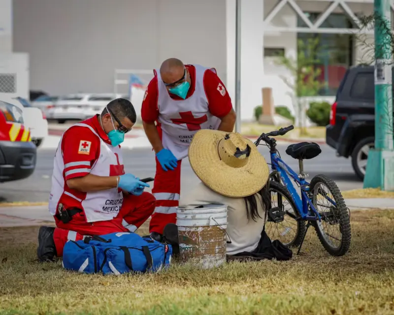Cruz Roja trabaja al ras; necesita más paramédicos ante la demanda de emergencias en Mexicali