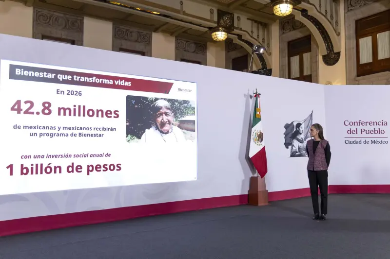 Sheinbaum descarta nuevos Programas del Bienestar para 2027