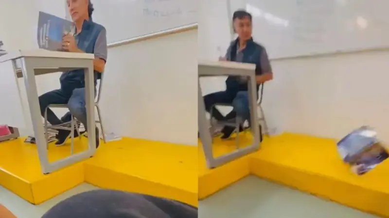 El IPN separa a profesor que arrojó al piso el cuaderno de una estudiante