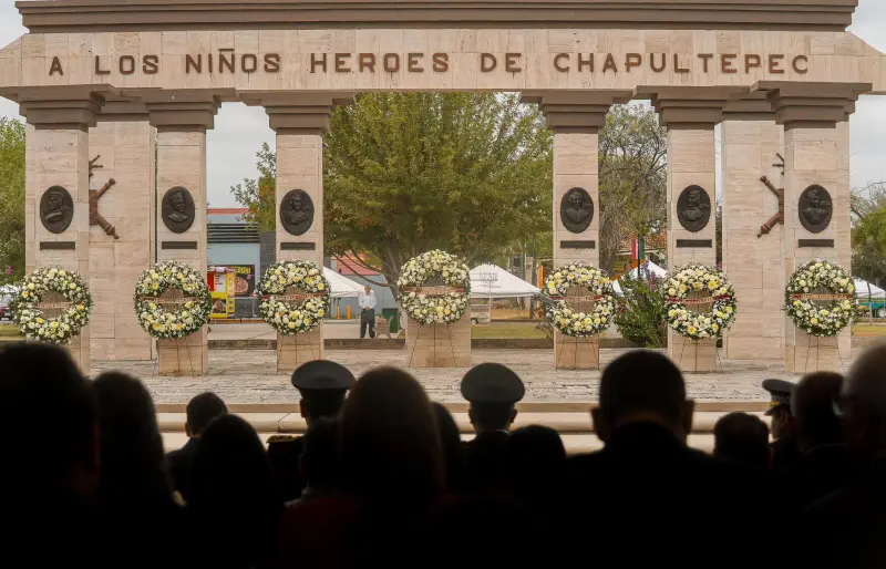 Conmemoran a los Niños Héroes en Piedras Negras y Acuña, Coahuila