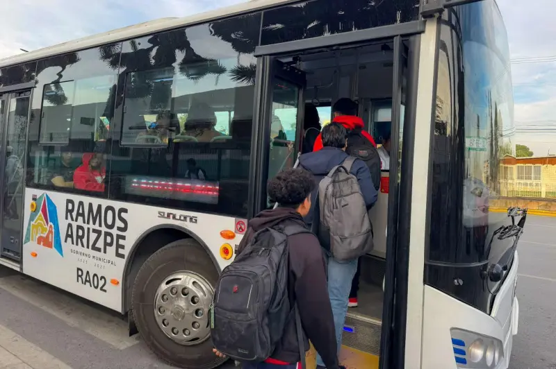 Ruta Estudiantil Gratuita moviliza a 800 mil personas al año en Ramos Arizpe
