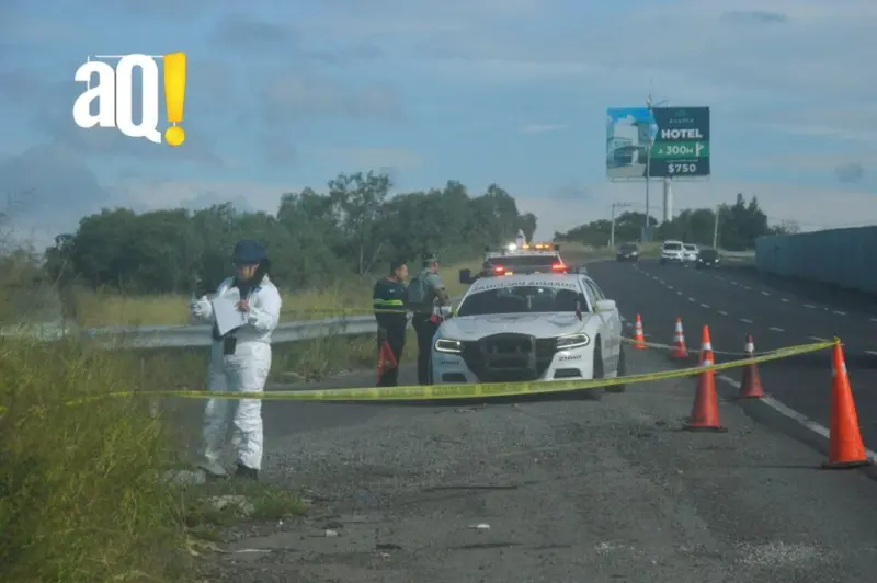 La mujer viajaba de copiloto en un Chevrolet Negro, con dirección a Querétaro