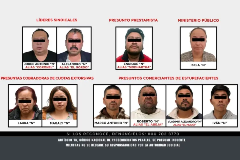 Hasta mil pesos diarios: así operaba red de extorsión en Ecatepec en Edomex