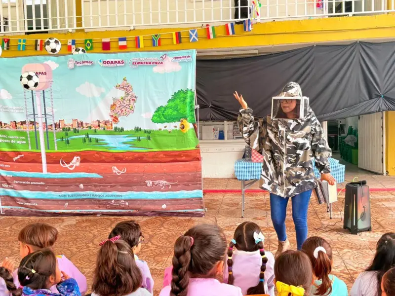 Capacitan a alumnos de Tecámac para cuidar el agua desde las aulas