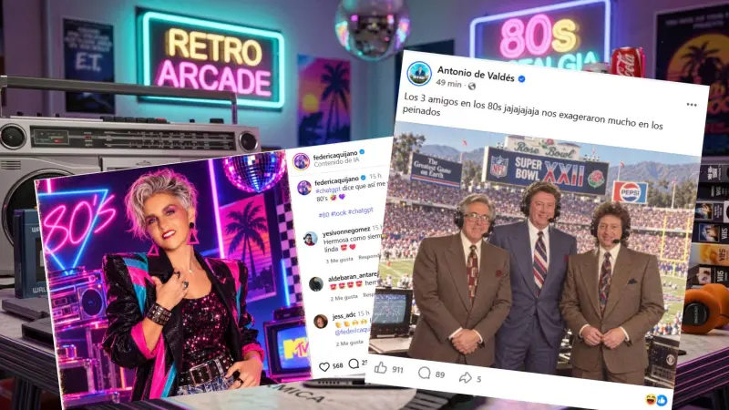 ¿Cómo hacer el trend de fotos de los 80 con IA? Paso a paso para conseguir tu look retro