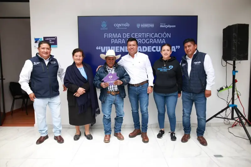 Huimilpan entrega apoyos para vivienda