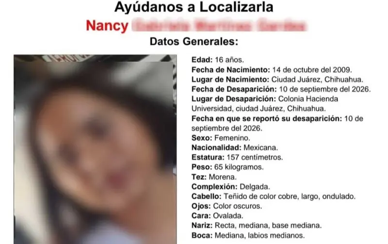 Hallan sana y salva a estudiante de 16 años