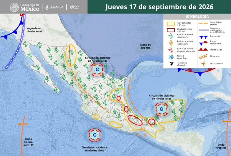 Lluvias fuertes mojan el norte y centro de Quintana Roo este jueves