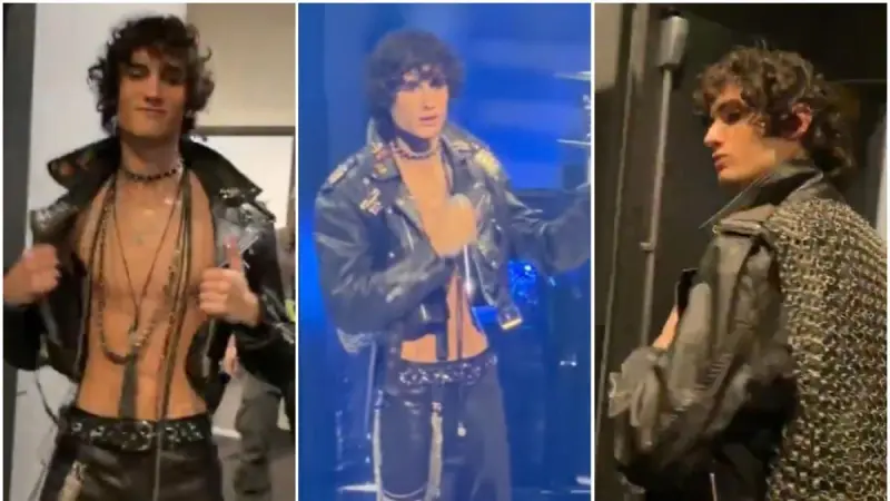 Sombr homenajea a George Michael con una de sus chamarras originales del 'Faith Tour' en los VMAs