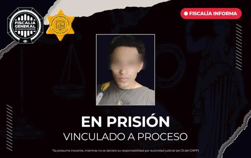 Vinculan a proceso a hombre por robo de motocicleta en Querétaro