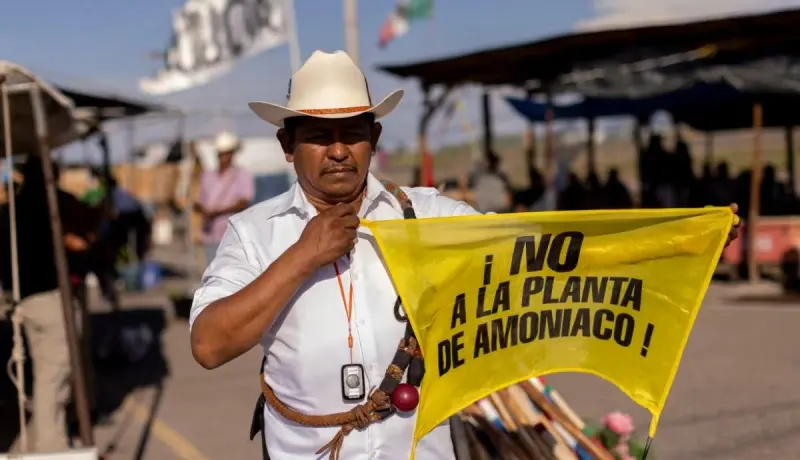 Campamento en Topolobampo cumple 100 días de bloqueo ininterrumpido contra la planta de amoníaco, mientras pescadores y comunidades indígenas de Sinaloa sostienen la resistencia para proteger la bahía de Ohuira