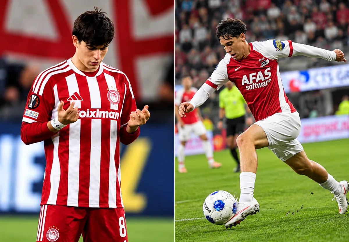 Mateo Chávez es titular con el AZ, mientras la Hormiga González suma minutos en triunfo del Olympiakos