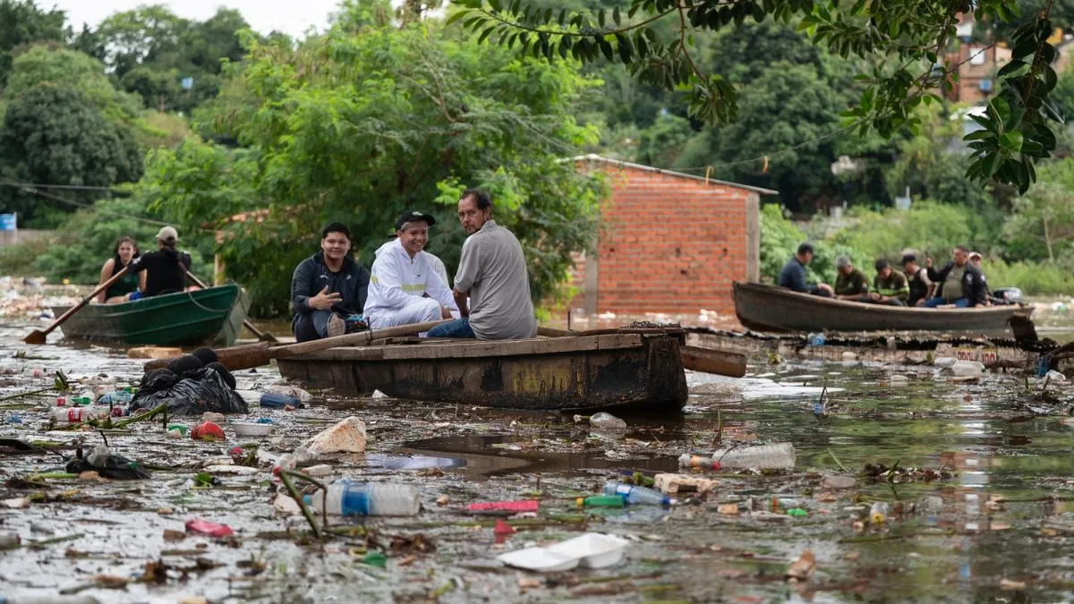 Un millar de familias son evacuadas en Paraguay por inundaciones asociadas a El Niño