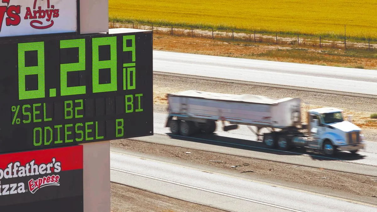 El alza del diésel comienza a afectar a otros precios en Estados Unidos