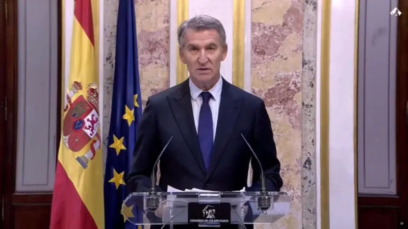 Feijóo da por agotada la legislatura y desafía a Sánchez: “No amague más”