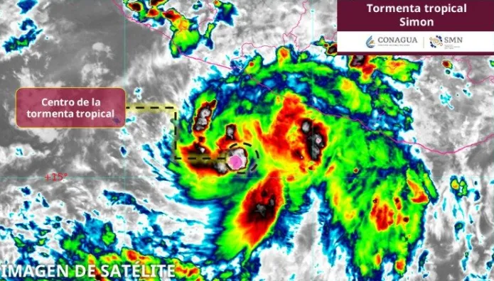  Provocará tormenta Simón lluvias intensas en Guerrero