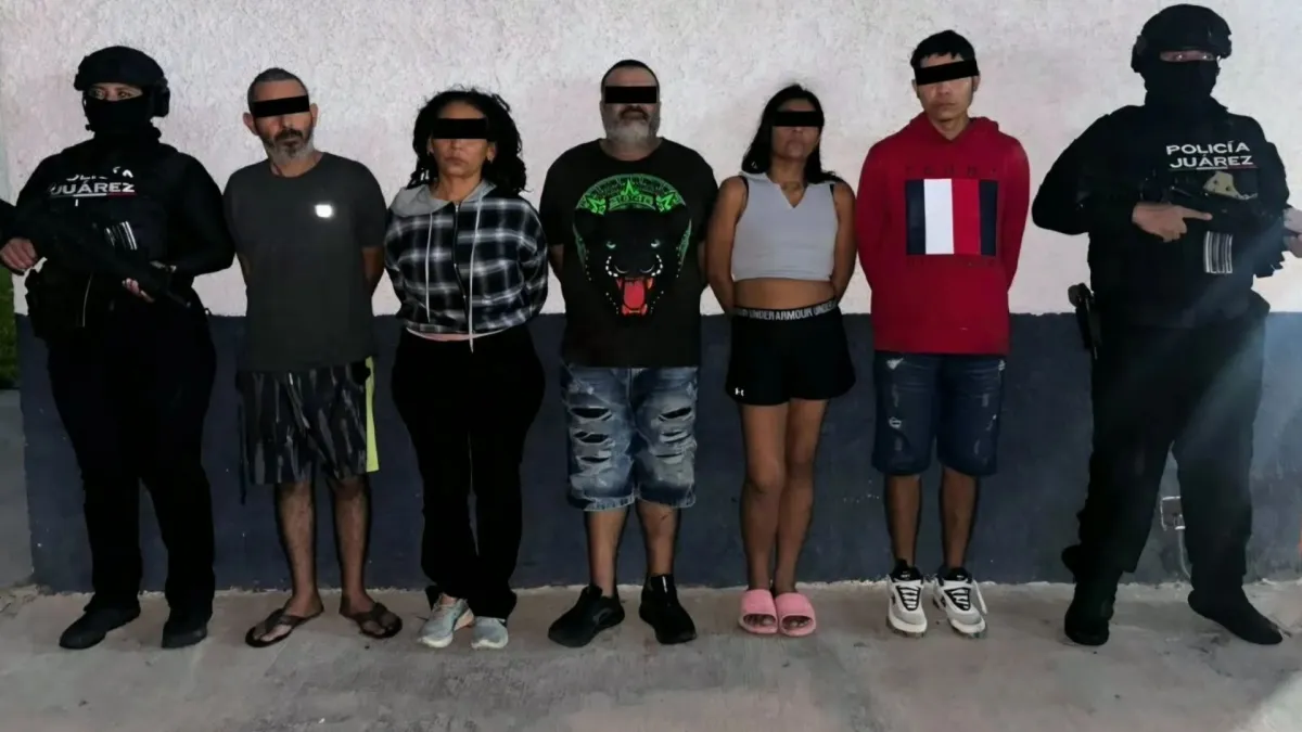 Detienen a 5 presuntos generadores de violencia con arma larga y drogas en Juárez