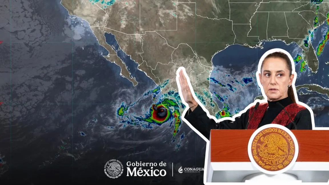Sheinbaum pide a población de Jalisco, Colima, Nayarit y Michoacán resguardarse ante huracán ‘Simon’